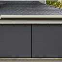 Garage Door Screen - 2 Car 14x7Ft Magnetic Closure Heavy Duty Weighted Bottom Screen Self Sealing Fiberglass Mesh Retractable Net - Easy Assembly & Pass-Through(Black)