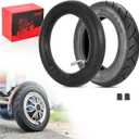 RUTU Heavy Duty 10x2/10x2.125 Tire and Inner Tube - 45 Valve Compatible with Smart Electric Balance Scooter Bike, Bicycle, Tricycle, Stroller Replacement Wheels - For 10-inch Tires with 6-inch Rims