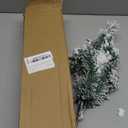 Gloreyan 2FT Artificial Christmas Tree Green Tabletop Christmas Tree with Plastic Stand Snow Flocked Mini Xmas Pine Tree for Indoor Outdoor Holiday Home Decoration