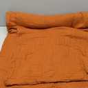 Love's cabin 100% Cotton Muslin Blanket, 6 Layer Lightweight Breathable Gauze King Size Blanket 108 x 90 Inches, Soft Summer Blanket for Bed, Orange