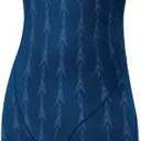 TYR Women's Solid Fusion 2 Open Back Swimsuit - U12 Compliant, Navy, 32