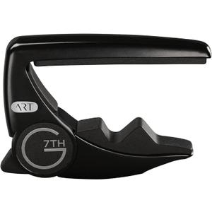 G7th Performance 3 Guitar Capo - Steel String Satin Black - 52mm - Adaptive Radius Technology, Precise Tuning, Unique Tension Control for Easy One-Handed Use - 6 String Acoustic or Electric Guitars