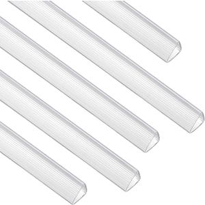 PATIKIL 30Pcs Binding Bars, 10x10mm Binding Bars Slide Grip 70 Sheets Capacity A4 Size Report Binder Presentation Binder for Study Office Report Cover Resume, Transparent White