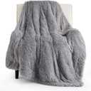 Bedsure GentleSoft Fluffy Sage Green Throw Blanket, Sage Green Decor for Room, Soft Cozy Fuzzy Plush Thick Warm Sherpa Fleece Faux Fur Throw Blanket for Couch, Decorative Spring Gifts, 50x60