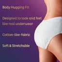 TENA Stylish White Incontinence Underwear for Women, Super Plus Heavy Absorbency, Adult Diapers, Small/Medium (Waist Sizes 29in-40in), 18 Count