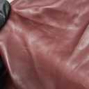 MakeMeChic Women's PU Leather Tank Top Mock Neck Y2k Ruched Party Sleeveless Leather Tops Burgundy B, Small