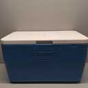 Coleman Chiller 48qt Insulated Portable Cooler with Ice Retention & Heavy-Duty Handles, Made in USA, Great for Camping, Tailgating, Parties, Sports, Concerts & More (Ocean Blue)