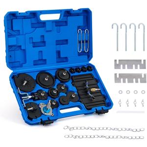 Orion Motor Tech Brake Master Cylinder Bleeder Kit, Brake Bleeder Kit with 12 Master Cylinder Adapters, Brake Bleeding Tool Compatible with Lexus BMW Toyota Audi More, Brake Fluid Bleeding Kit