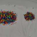 Happy Holi Festival Outfit For Women Kids Men Family T-Shirt (Small, White)