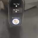 EUHOMY Nugget Ice Maker Countertop with Handle, Ready in 6 Mins, 34lbs Per Day, Removable Top Cover, Auto-Cleaning, Portable Sonic Ice Maker with Basket and Scoop, for Home/Party/RV/Camping (Black)