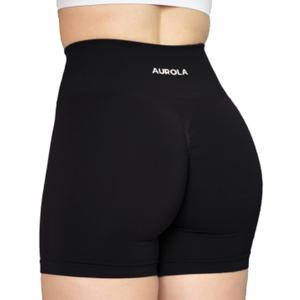 AUROLA Intensify Workout Shorts for Women Seamless Scrunch Short Gym Yoga Running Sport Active Exercise Fitness Shorts (XL, Black) AUROLA Intensify Workout Shorts for Women Seamless Scrunch Short Gym Yoga Running Sport Active Exercise Fitness Shorts (XL, Black)