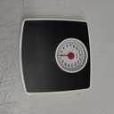 Taylor Battery Free Analog Scales for Body Weight, 330LB Capacity, Easy to Read Large 4.25-inch Dial, 10.3 x 10.6-inch Vinyl Mat Platform, Black