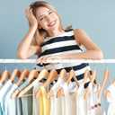 AMKUFO Wooden Hangers 20 Pack Wood Suit Hangers Non Slip Wooden Coat Hangers with Smooth Fnish Cut Notches 360 Swivel Hook Clothes Hangers for Jeans Pants Jackets Shirts Dresses, Natural