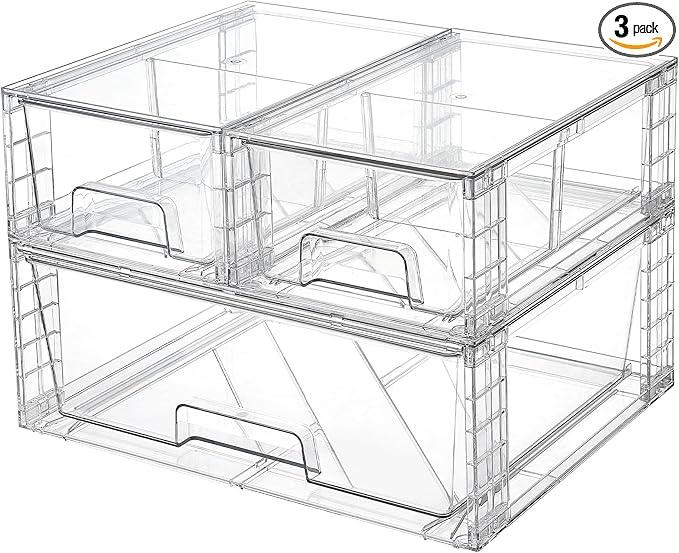 Acrylic Storage Containers 3PCS
