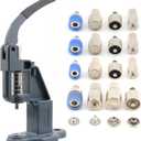 Snap Fastener Button Machine with Dies - Hand Press Machine for Metal Snap Fasteners Setting Tools