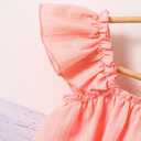 xueteox Summer Outfits for Girls 2 Piece, Pink Short Sleeve Top and Long Pants Set Cute Toddler Kids Clothes. (Pink)