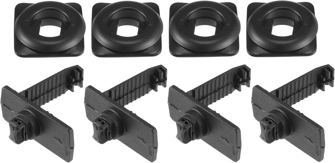 4 Kits Car Holder Retainer Compatible for Honda for Acura, Durable Anti-Slip Plastic Black Floor Mat Fixing Clips