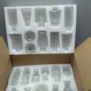 RUCKAE Small Clear Bud Vases Bulk 22 Pack Mini Flower Glass Vases for Centerpiece Table Wedding Decorations Home Decor Party