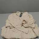 Blooming Jelly Womens Swimsuit Coverup Bikini Bathing Suit Cover Up Tie Side Beach Dress Shirt (Large, Beige)