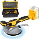 Tile Vibration Tool for Dewalt 20V Battery, Handheld Tile Tools Max 25000r/Min, 150W Tile Suction Cup Tool with 8 Speed, Suction Cup, Digital Display for Floor Tile Wall (For Dewalt)