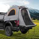Truck Bed Tent: 2025 Upgrade Truck Tent Easy Setup for Camping, 3000mm Waterproof Pickup Truck Tent for 2 Person (5.5FT-5.8FT, Grey & Orange)