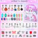 Girls Charm Bracelet Making Kit: Girl Toys Make Jewelry Supplies Set Unicorn DIY Craft Art Set Charm Bracelets Kits Creative Birthday Gifts for Girl Age 6 7 8 9 10 11 12 Year Old Kids Little Children