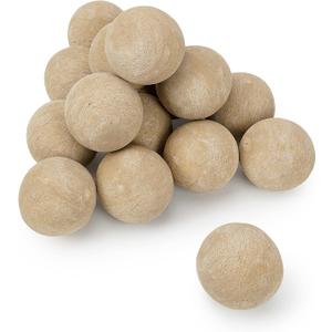 Stanbroil Ceramic Fire Balls - 3 Round Fire Stones for Fire Pit Fire Bowl and Fireplace - Set of 15, Beige