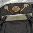 Tool Backpack Bag, HVAC Heavy Duty Construction Tools Backpack for Men, 1680D Professional Level Durable Tool Organizer, with Molded Base & Combination Lock, for Electricians & Home Repair-Version 3.0 (Black)