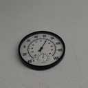 MUMTOP Indoor Outdoor Thermometer, 10 Inch Large Numbers Waterproof Wall Thermometer with Hygrometer for Patio Home Living Room Bedroom(Black)