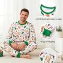 PATPAT Christmas Family Matching Pajama Sets Includes Christmas Socks - Perfect for Family Photos & Holiday Celebrations (XL)