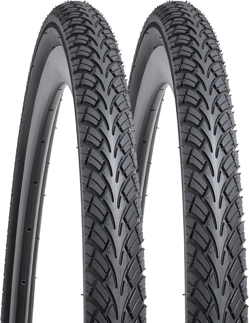YUNSCM 2-PCS 700C Road Bike Tires 700x38C 40-622 Compatible with 700x36C 700x37C 700 x 38C 700x39C 700x40C Road Bike Bicycle Tires (Y-1480)