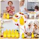Tioncy 120 Pcs Clear Plastic Honey Bottles 16 Oz Honey Jars with Lids Honey Bottle Containers Empty Honey Bear Bottle Squeeze Honey Bottle for Easy Storing and Dispensing