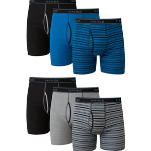 Hanes Men's Boxer Briefs, Cool Dri Moisture-Wicking Underwear, Cotton No-Ride-up for Men, Multi-Packs XL