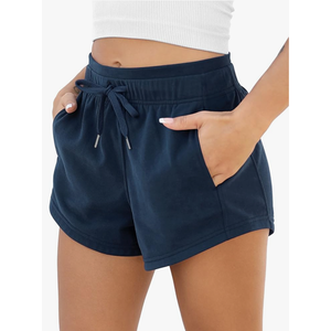 ODODOS Women's Sweat Shorts with Pockets Cotton French Terry Drawstring Summer Workout Casual Lounge Shorts MEDIUM