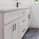 10 Pack 10''(256mm) Matte Black Cabinet Pulls Kitchen Stainless Steel Cabinet Handles Square Cabinet Hardware for Cupboard Drawer Pulls