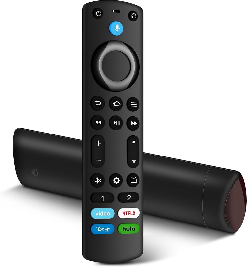Remote Control Replacement for AMZ Fire Smart TV Stick (2nd Gen/3rd Gen/4K/4K Max/Lite/HD), Smart TVs (3rd Gen), for Insignia-Toshiba-Pioneer- Omni QLED Series Smart TVs Cube (1st & 2rd & 3nd Gen)