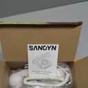 Sangyn Retro Landline Telephone Classic Rotary Design Old Fashioned Corded Desk Phone with Metal Bell for Home and Office