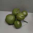 Novabright Fake Coconut, 1 Bunch Artificial Coconuts for Decoration, Lifelike Tropical Fake Green Coconuts Prop Artificial Fruit for Home Decoration Display Photo Prop(Five Coconut)