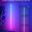 KARTOOSH 45.8 inch Wireless Wall Lights Color Changing RGB LED Syncs to Music Remote Control, Battery Operated Wall Light Bar Wall Sconces Set of 2 for Bedroom Party Gaming Room Decor