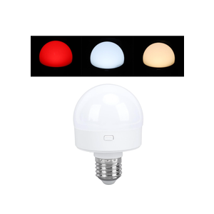 Remote E26 Battery Operated Light Bulb, RGB LED Magnetic Light Bulb with Timer, Dimmable Rechargeable Bulb for Bedroom, Living Room, Kitchen, Entryway