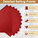 Silunkia 100 Sheets Christmas Red Cardstock 8.5 x 11 Scrapbooking Paper, 200gsm/75lb Premium Dark Red Paper Card Stock for DIY Cards Making, Crafting, Party Decors, Wedding Invitations
