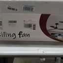 New Ceiling Fan With Light (White + Raw wood, 52 inch, With Light)