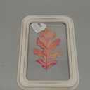 11.8in Clear Wall Sign Leaf Red