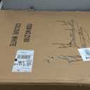 Set of 2 Folding Table 6 FT Lightweight Camping Table Portable Plastic Rectangular Outdoor Dining Table Steel Legs Fold-in-Half with Carrying Handle for Indoor,Picnic,Party,Wedding,Events(White)