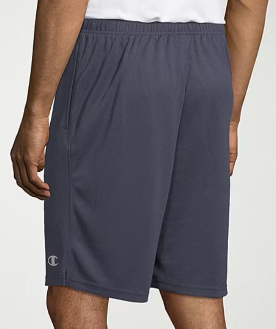 Champion Mens 10" Workout Shorts, Navy Color, Size M