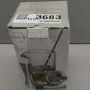 LIGHTEN LIFE Cocktail Mixing Glass Set,Bar Mixing Set with 20oz Crystal Thick Bottom Glass,Spoon, Jigger,Strainer and Muddle,5 Pieces Cocktail Mixing Glass Kits Perfect for Amateurs and Bartenders