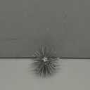 Silver Sphere Decor, Metal Starburst Tabletop Sculpture Decor, Mid-Century Modern Metal Starburst Centerpiece, Spike Ball Decoration for Home, Coffee Table Decor