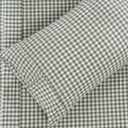 100% Cotton Queen Sheet Set - 4 Piece Cotton Sheets Queen Size Bed Set, Soft, Smooth, Durable, Easy Care, 16" Deep Pocket Checkered Green Sheets - 1 Flat, 1 Fitted, 2 Pillowcases