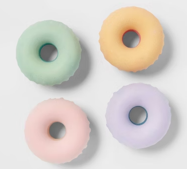 3 CT Donut Shaped Sidewalk Chalk 5 Pack