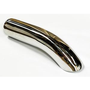 Exhaust Tip 2.50 Inch Dia 9.00 In Long 2.25 Inlet Turn Down Chrome Wesdon Exhaust Tip
